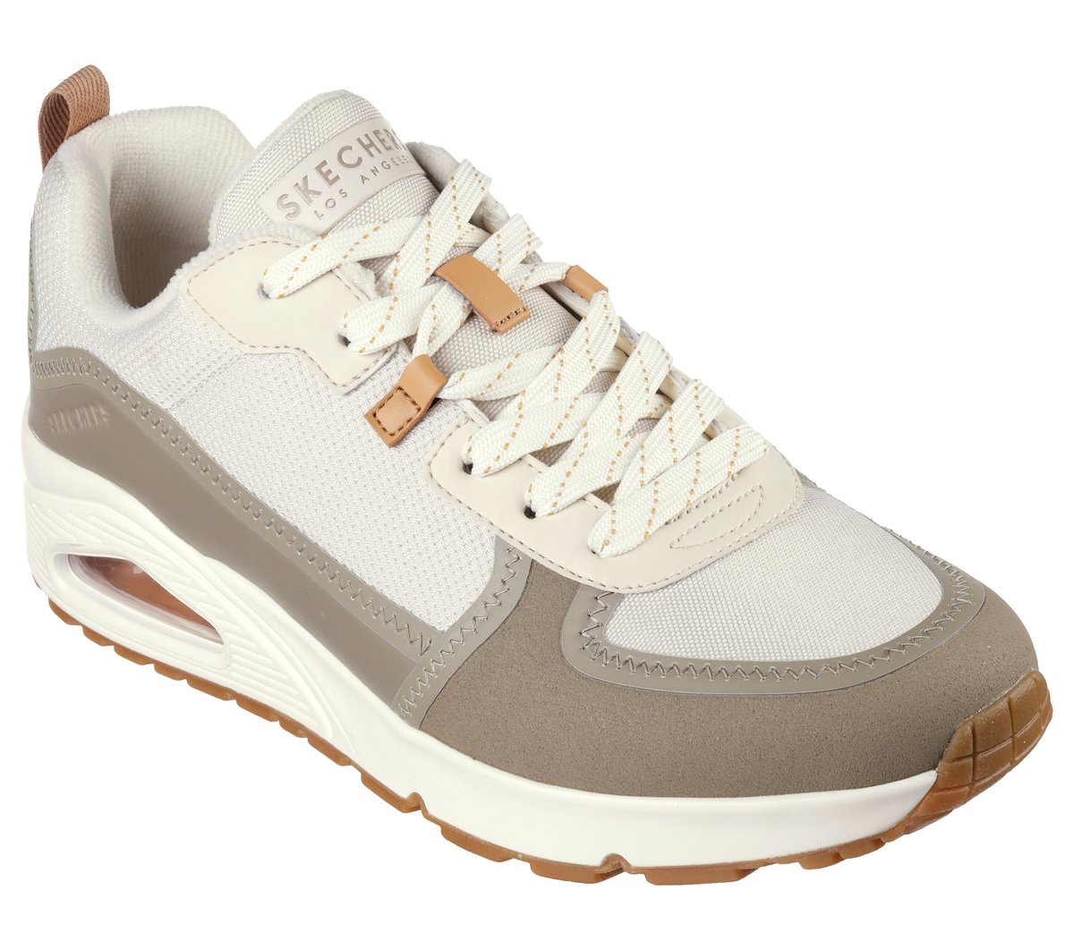 Skechers UNO - Layover en Blanco/Gris, talla 43