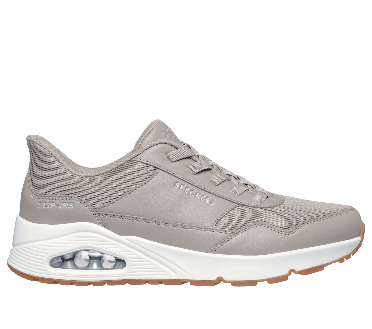 Skechers Slip-ins: UNO - Banksia en Taupe, talla 39
