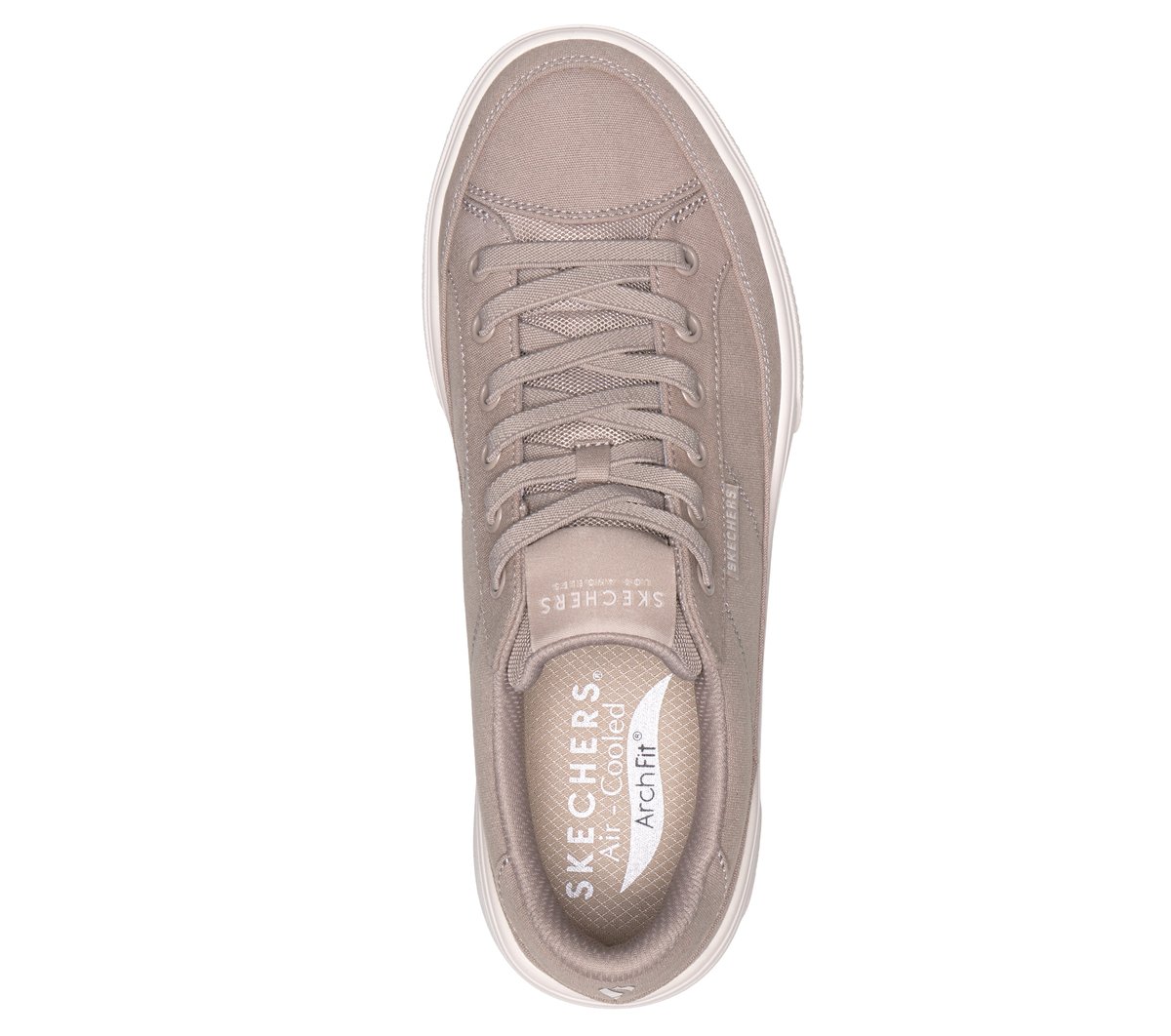 Skechers Arch Fit Arcade - Meet Ya There Chaussures Moyen Width en Taupe, Vegan, Lavable en machine