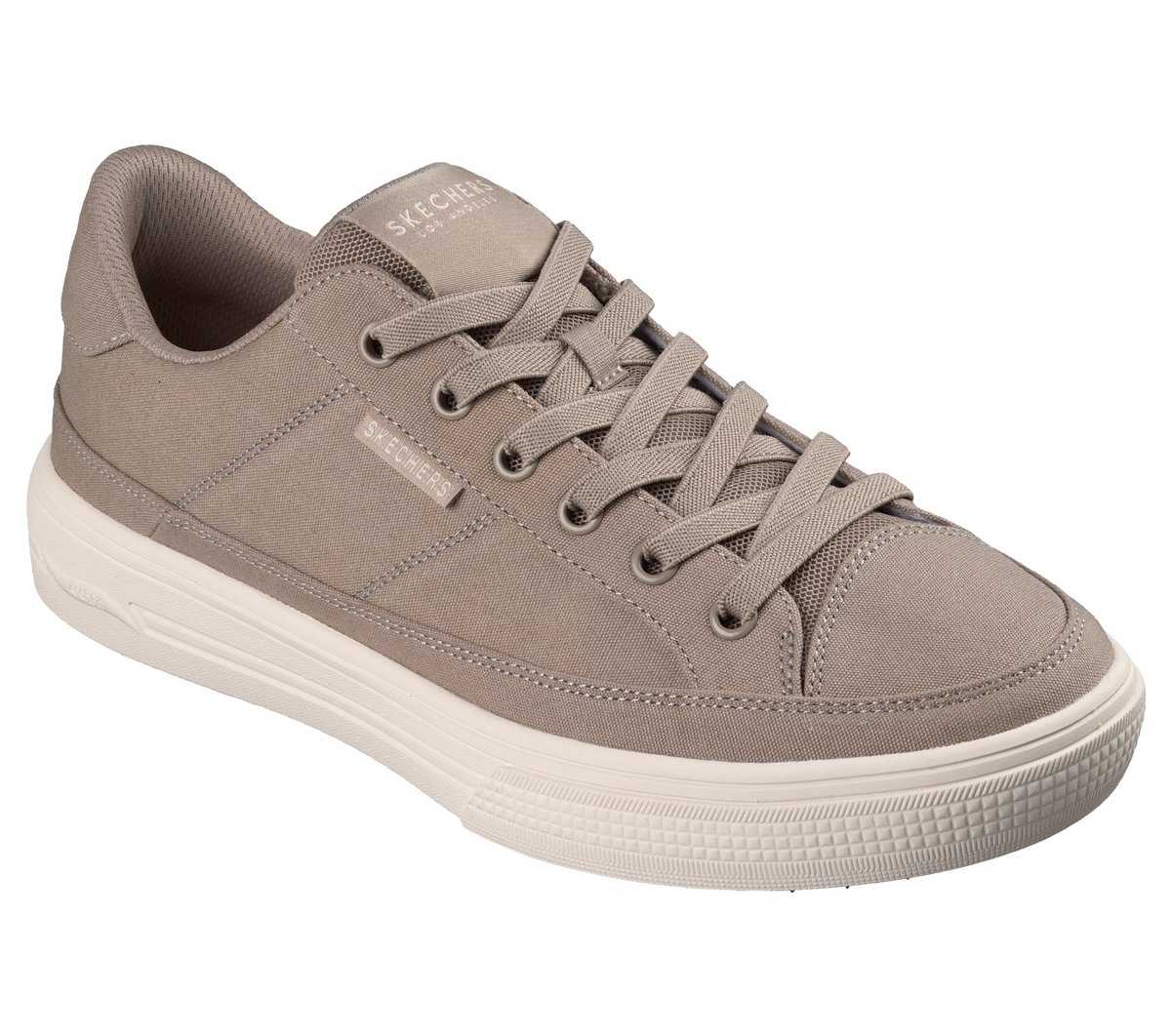 Skechers Arch Fit Arcade - Meet Ya There Chaussures Moyen Width en Taupe, Vegan, Lavable en machine