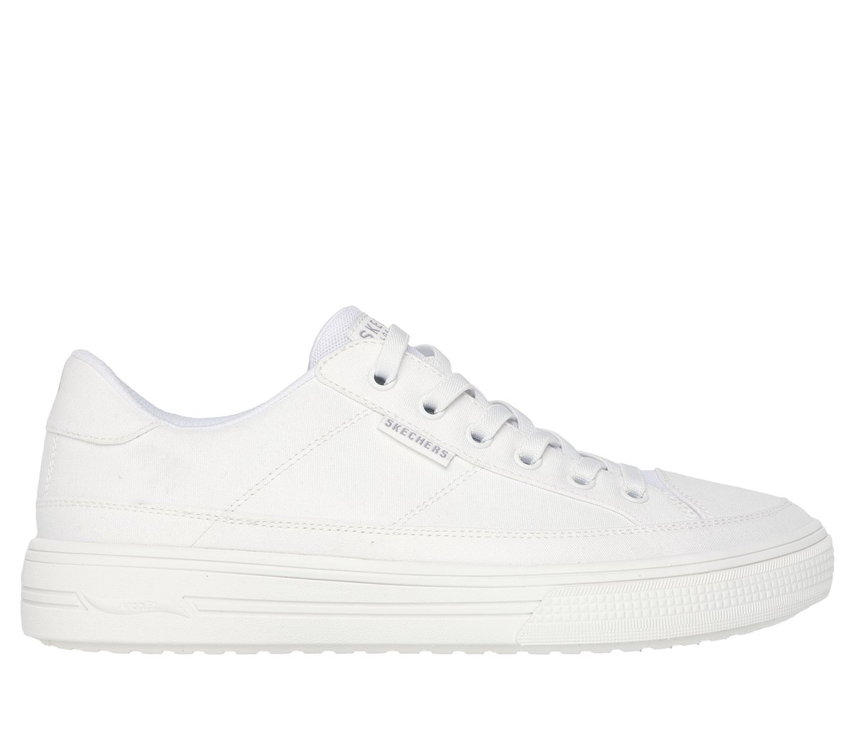 Skechers Arch Fit Arcade - Meet Ya There en Blanca, talla 39.5, Vegan