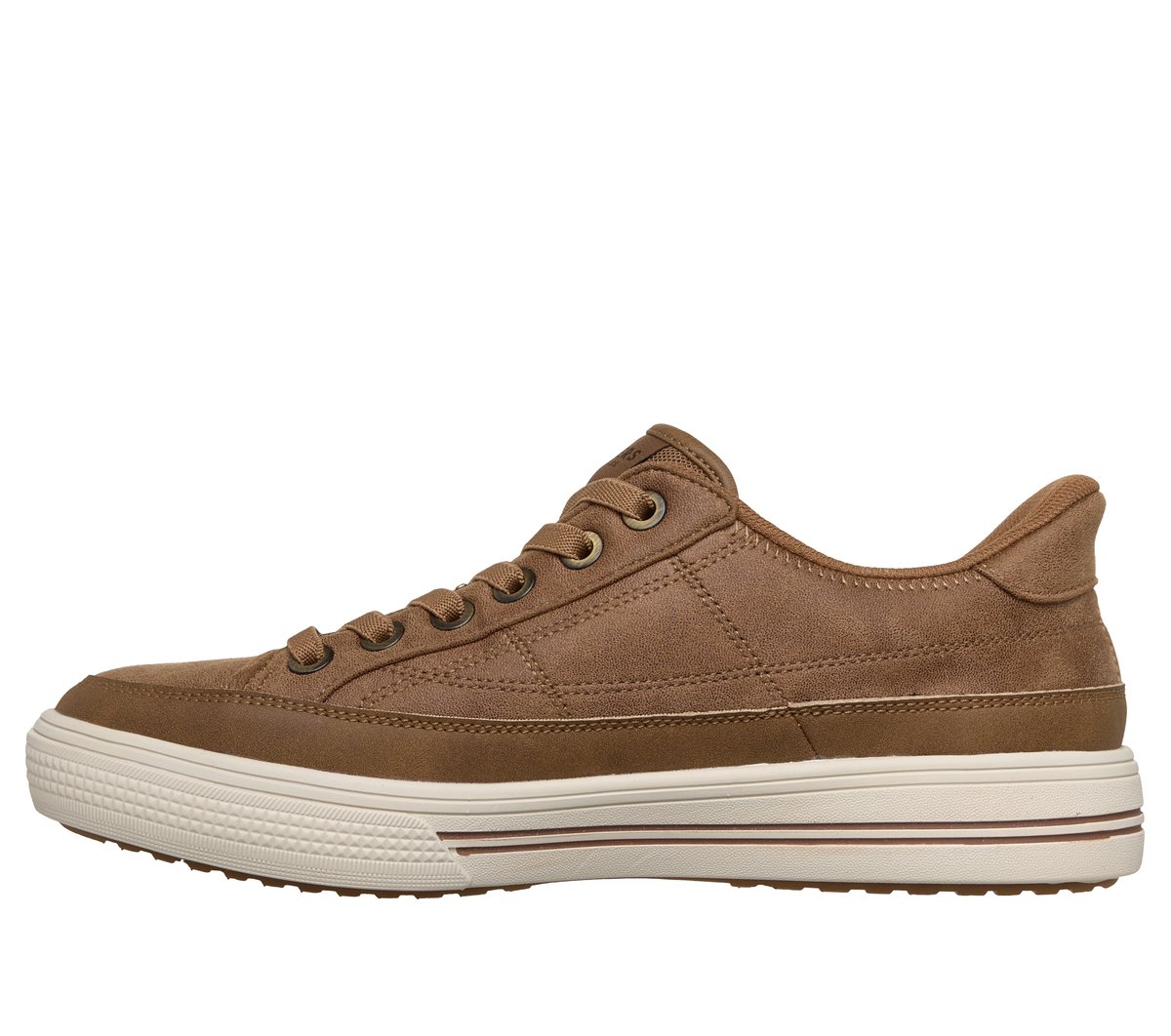 Skechers Slip-ins: Arch Fit Arcade - Join Ya There Chaussures Moyen Width en Whisky, Vegan, Lavable en machine