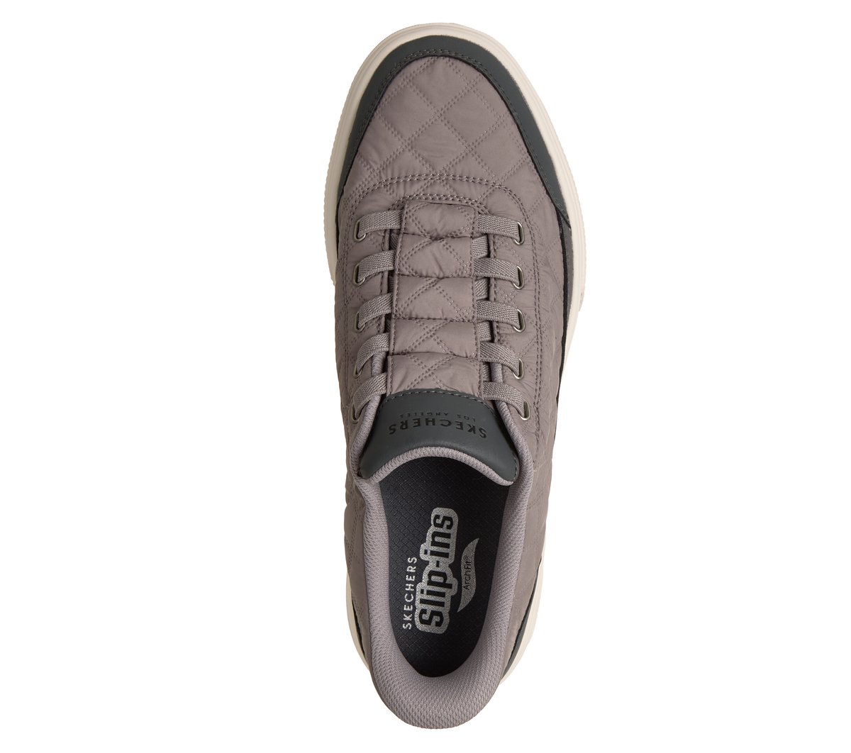 Skechers Homme Arch Fit Arcade Charming Daze Slip in ENTRAINEUSE Gray Nylon Duraleather - vue 8