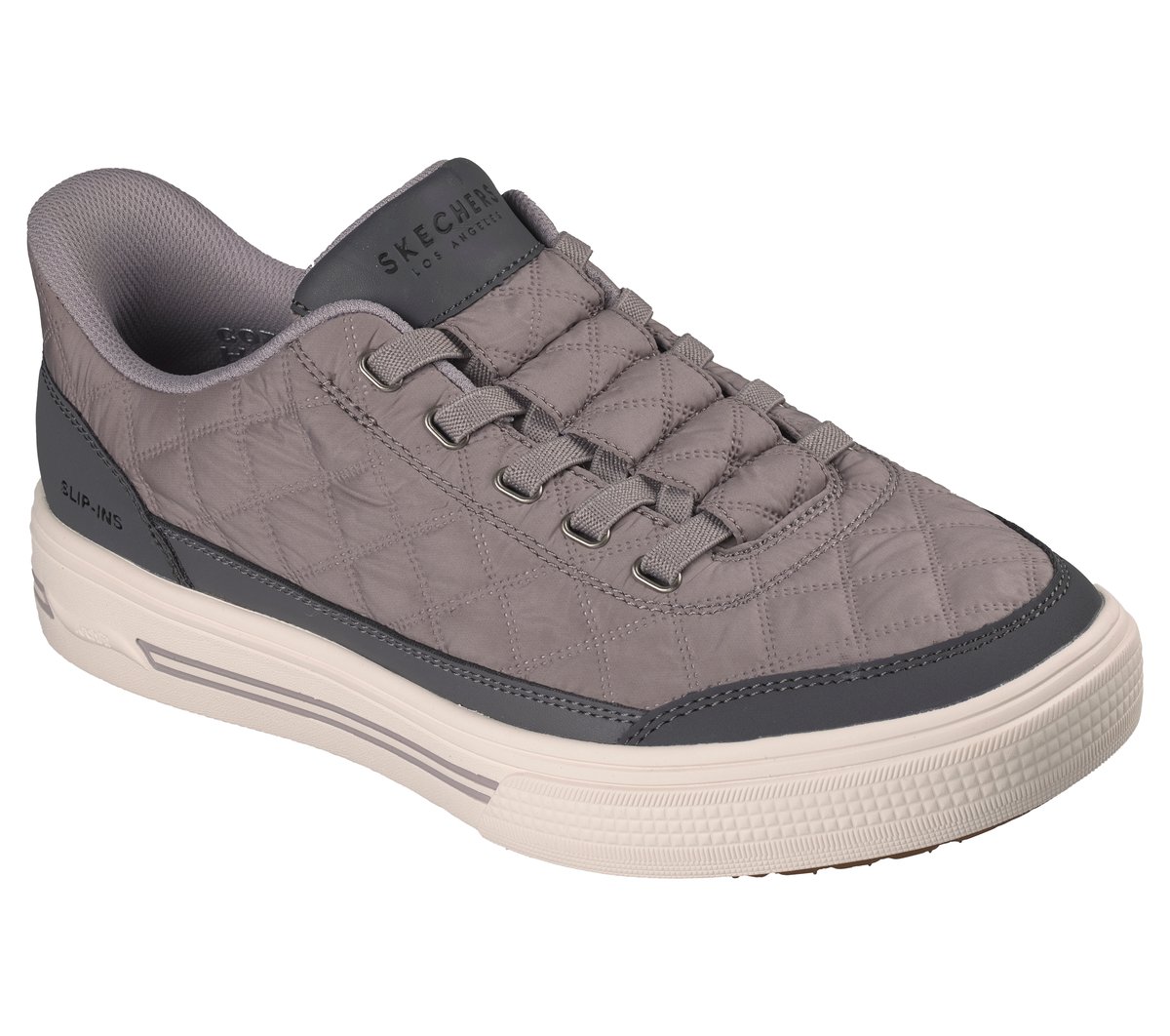 Skechers Homme Arch Fit Arcade Charming Daze Slip in ENTRAINEUSE Gray Nylon Duraleather - vue 10