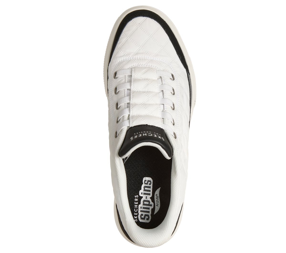Skechers Slip-ins: Arch Fit Arcade - Cozy Fit Charming Daze Chaussures Moyen Width en Blanc/Noir