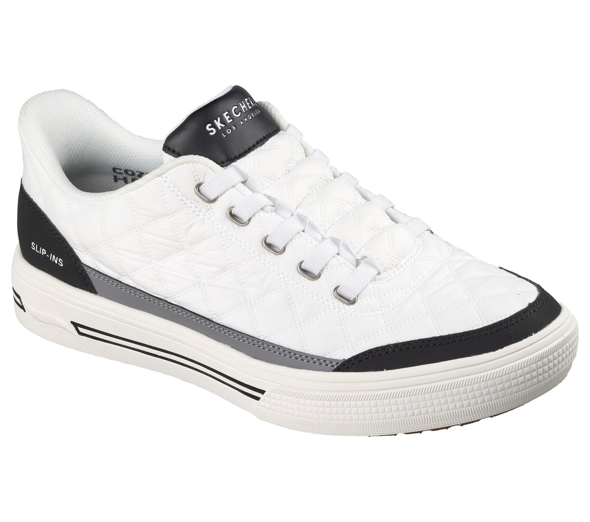 Skechers Slip-ins: Arch Fit Arcade - Cozy Fit Charming Daze Chaussures Moyen Width en Blanc/Noir