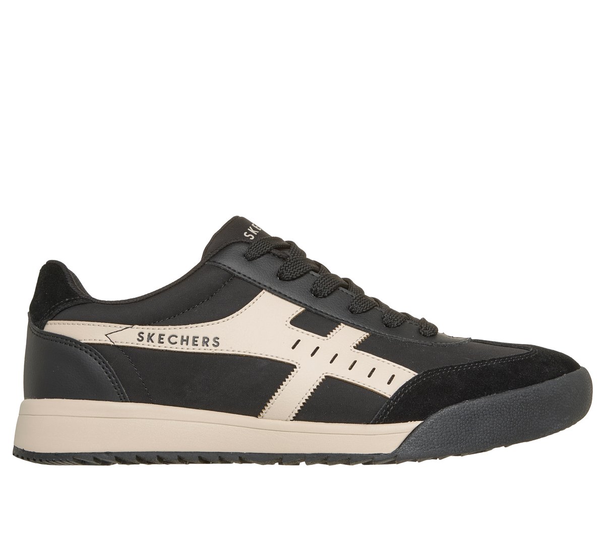 Skechers Zinger - Manzanilla Superado en Negro/Natural, talla 39.5