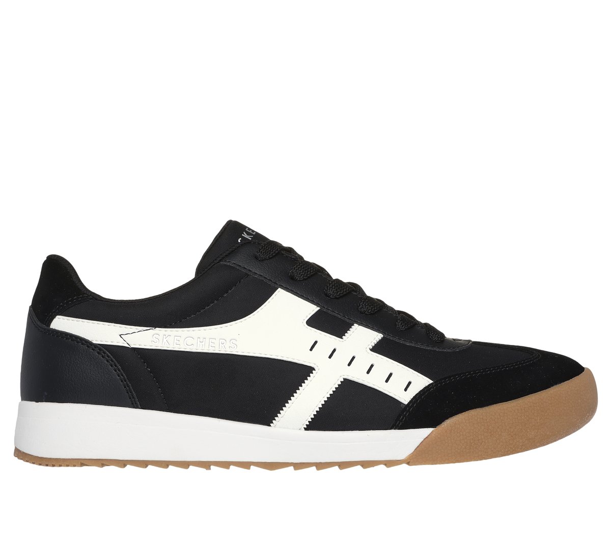 Skechers Zinger - Manzanilla Superado en Negro/Blanca, talla 48.5