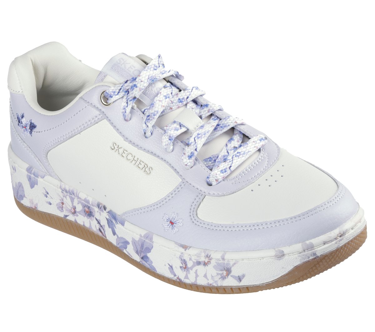 Sport Court 2.0 - Floral Frenzy — WHITE / LAVENDER