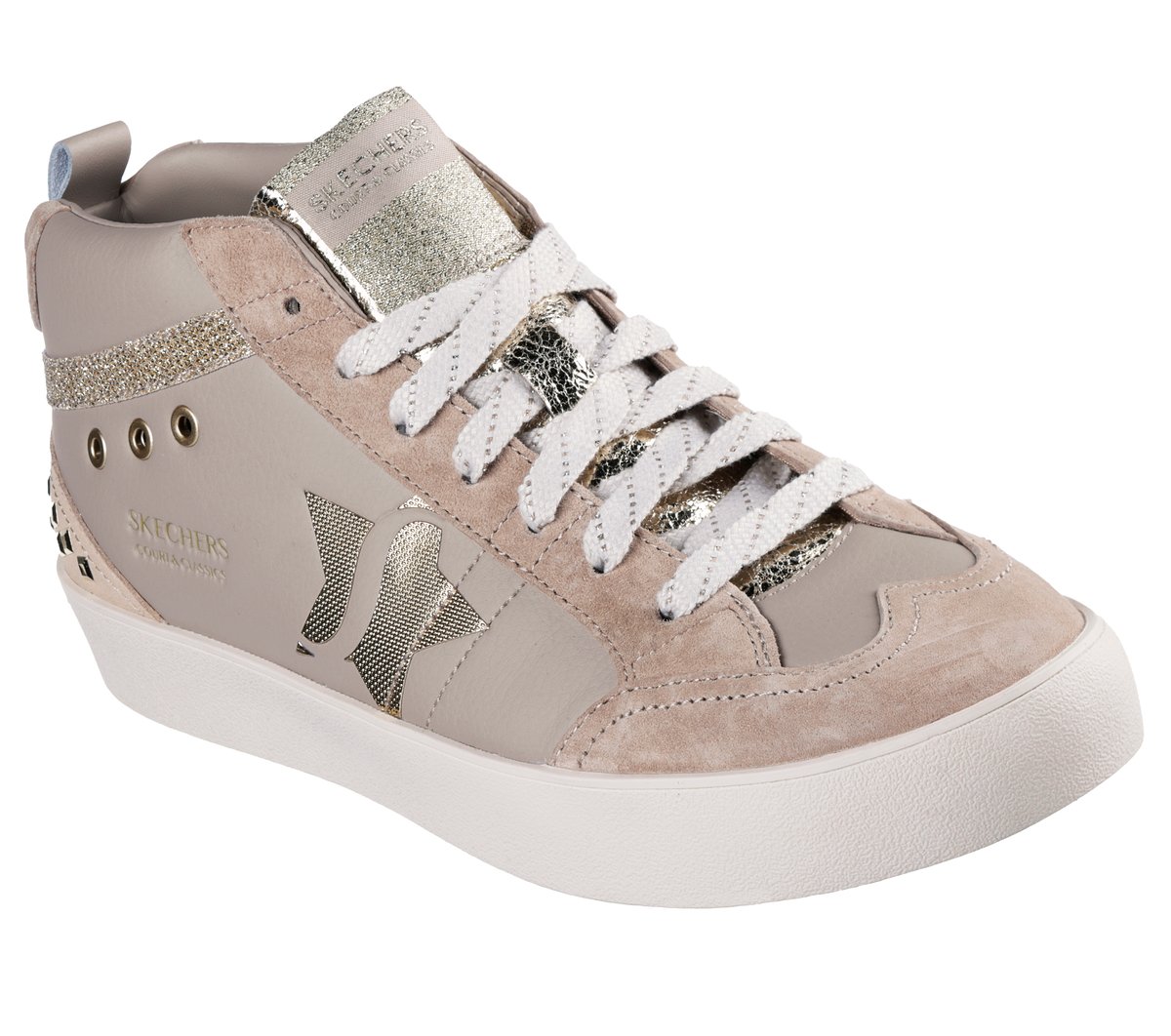 Strand Star - Studded Step — TAUPE / GOLD