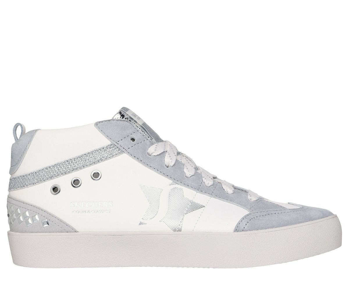 Strand Star - Studded Step — WHITE / SILVER