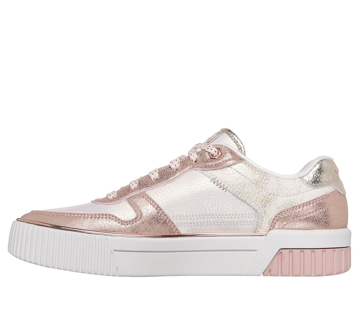 Skechers Jade - Luminous Spark Chaussures Moyen Width en Or Rose, Lavable en machine