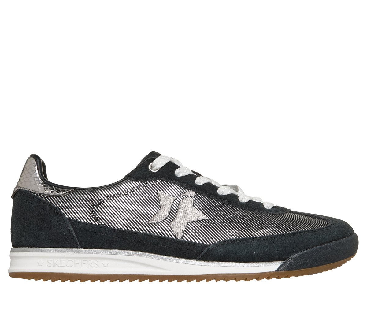 Skechers SKX 92 - Perfectly Shimmered en Negro/Plata, talla 36