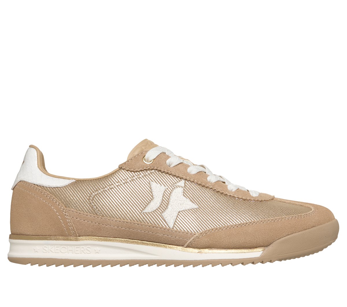 Skechers SKX 92 - Perfectly Shimmered en Natural/Oro, talla 38