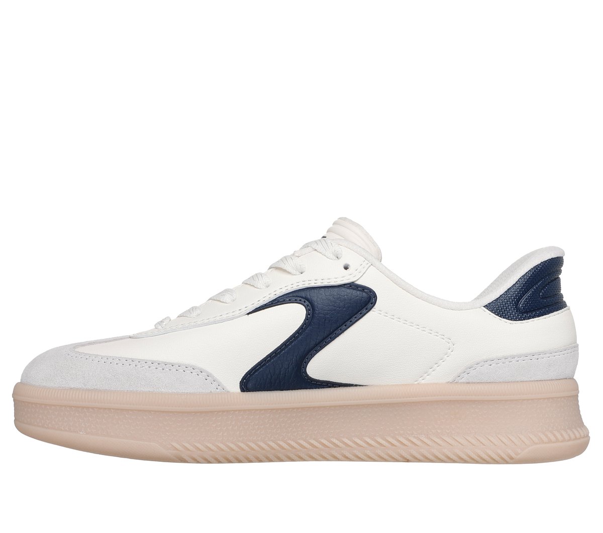 Skechers Slip-ins: Hotshot HI - Lifted Luxe Chaussures Moyen Width en Blanc Cassé/Bleu Marine