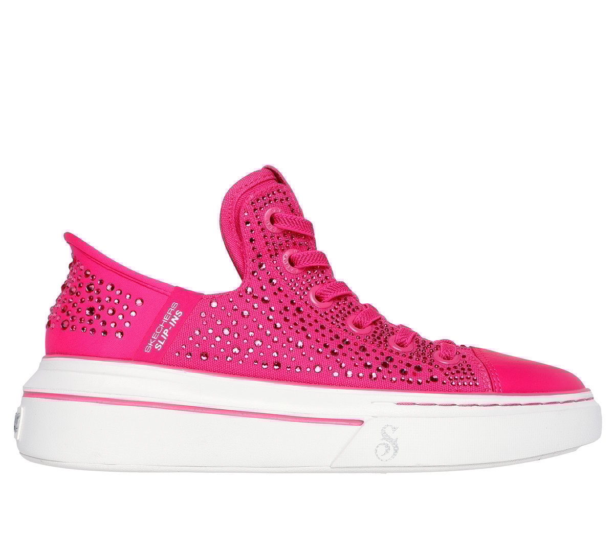 Skechers Slip-ins Snoop Dogg: Snoop One - Rhine-Stoned en Rosa, talla 37