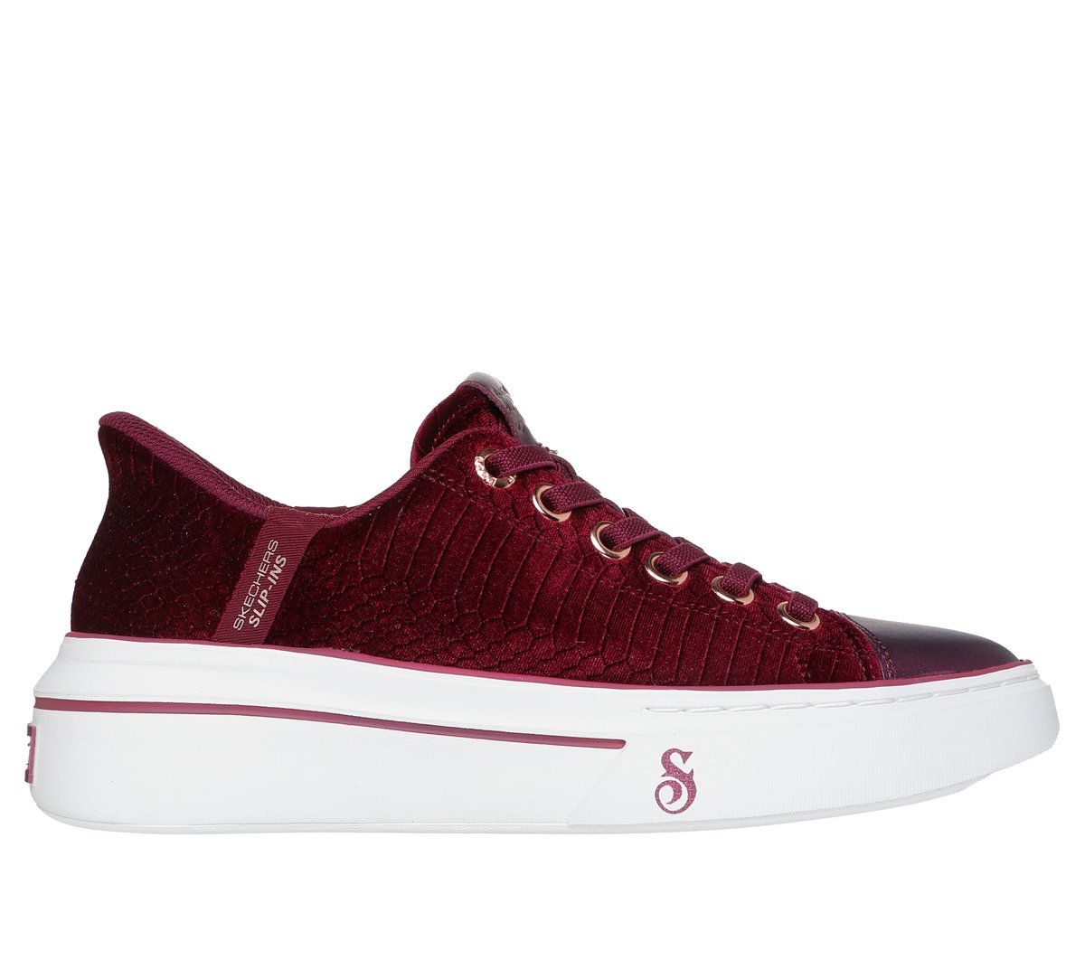 Skechers Slip-ins Snoop Dogg: Snoop One - Velvet Snoop en Borgoña, talla 41