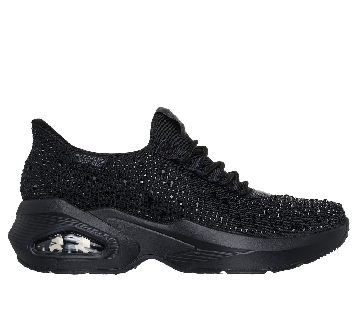 Skechers Slip-ins Snoop Dogg: M-UNO - Rhinestoned Air en Negro, talla 39.5, Vegan