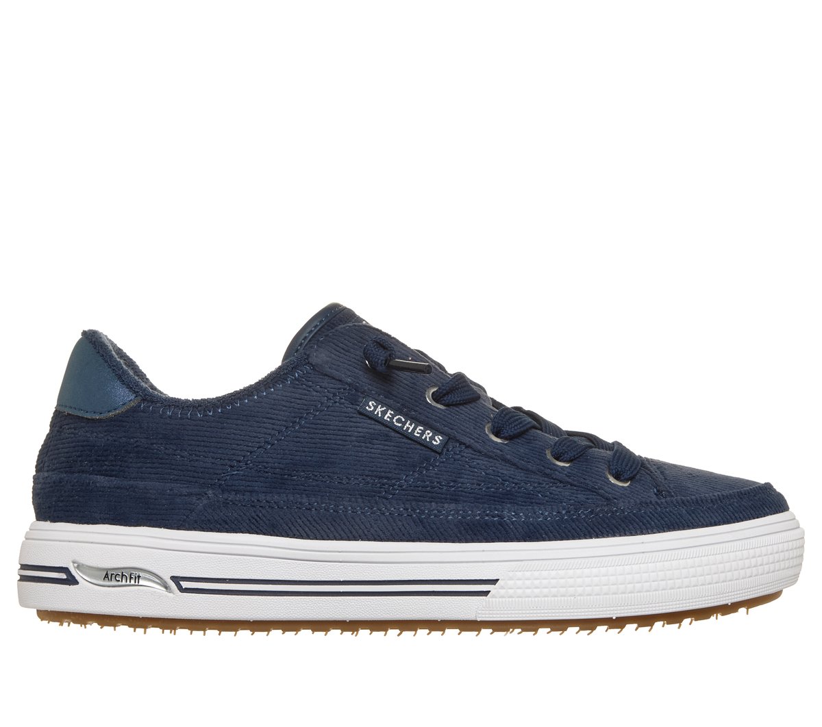 Skechers Arch Fit Arcade - Cord Classic Shoes in Marine, Größe 41, in der Maschine waschbar