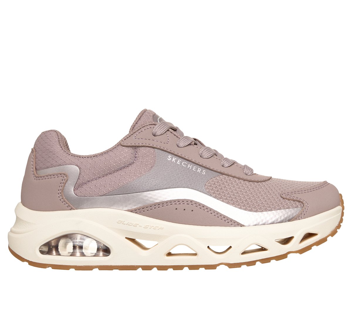 Skechers UNO Glide-Step - Glide Surge en Mauve, talla 36