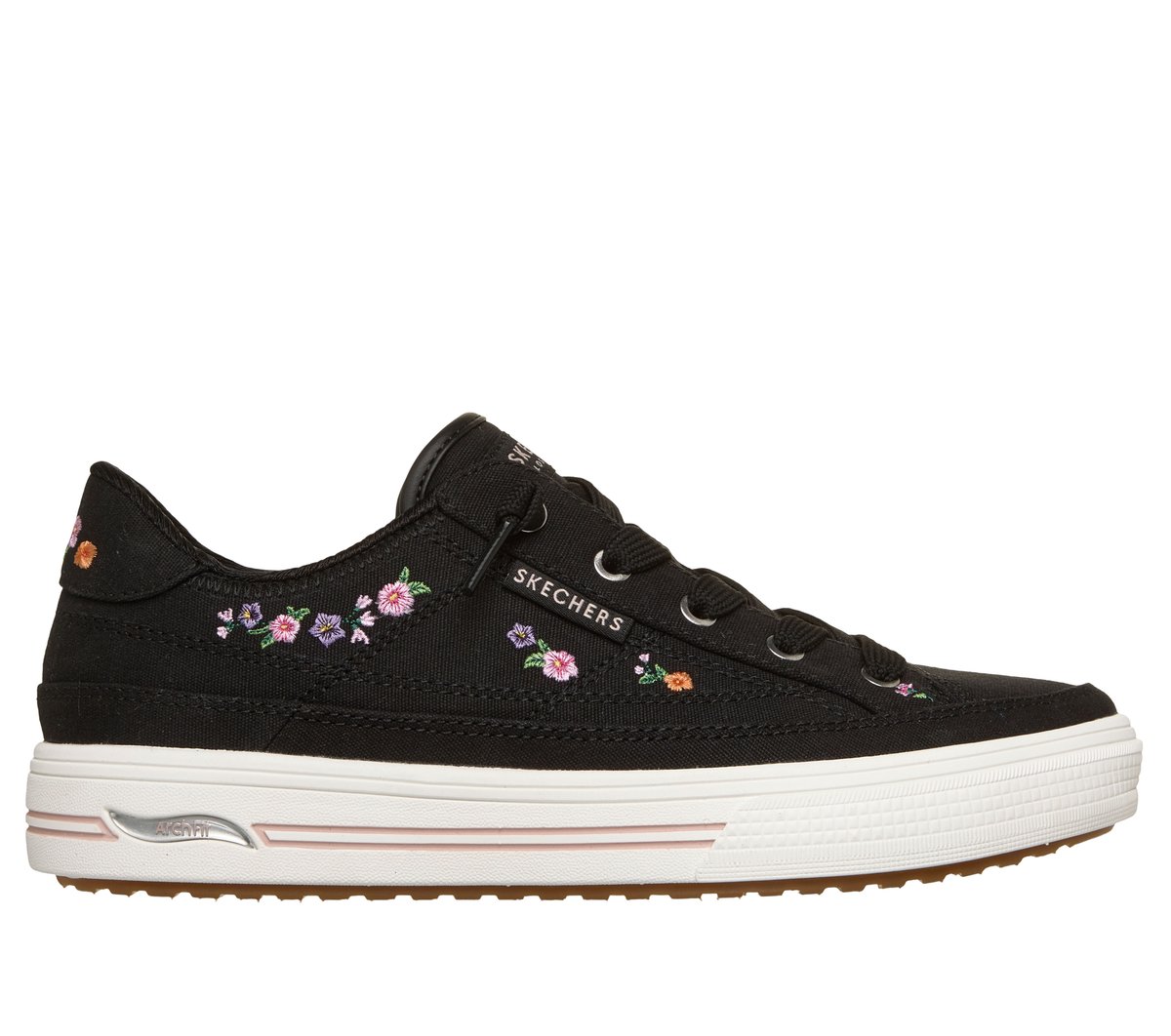 Skechers Arch Fit Arcade - Subtle Bouquet en Negro, talla 38