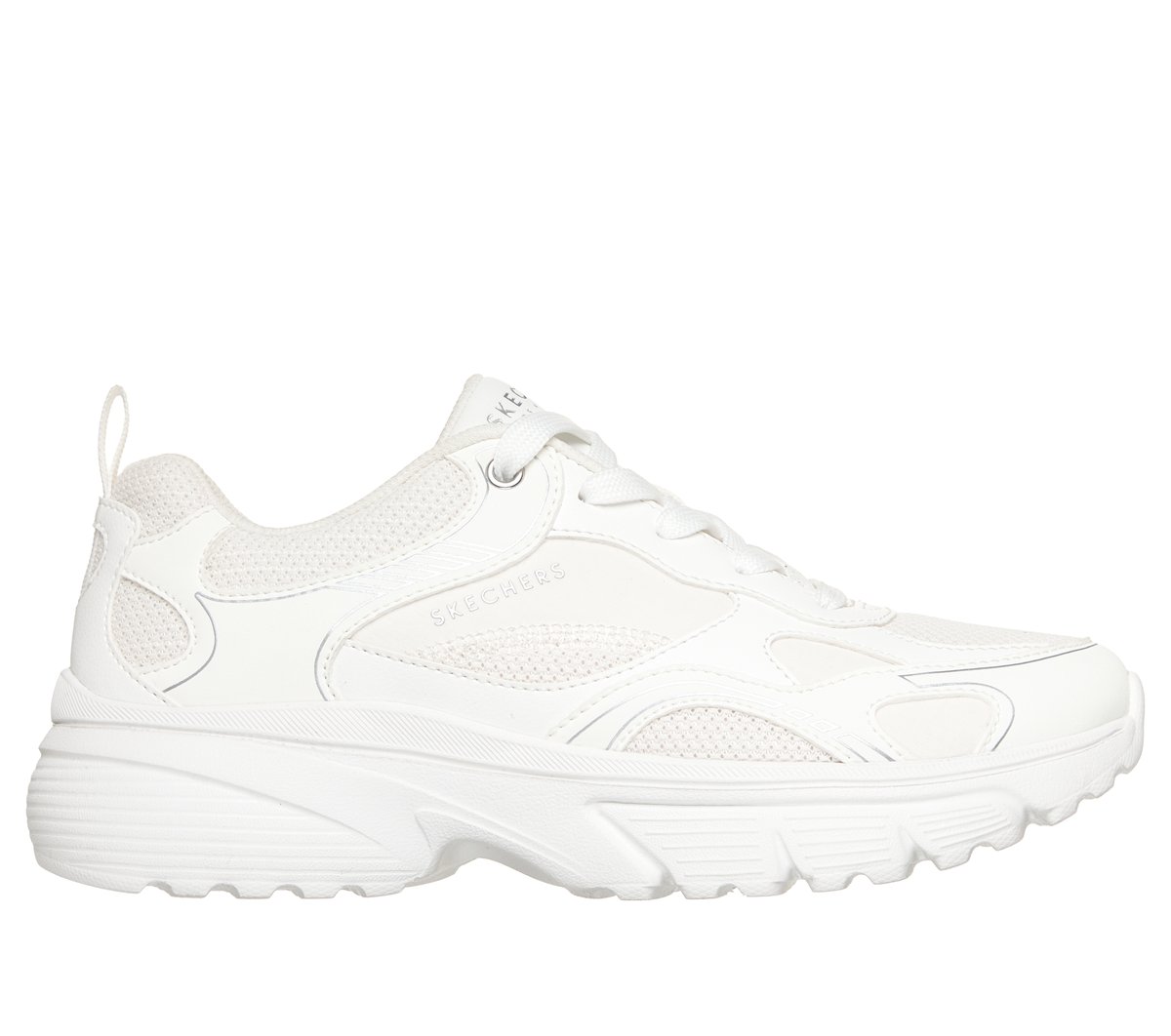 Skechers E'Clypse Lite - Lunar Walks en Rota Blanca, talla 38.5, lavable a máquina