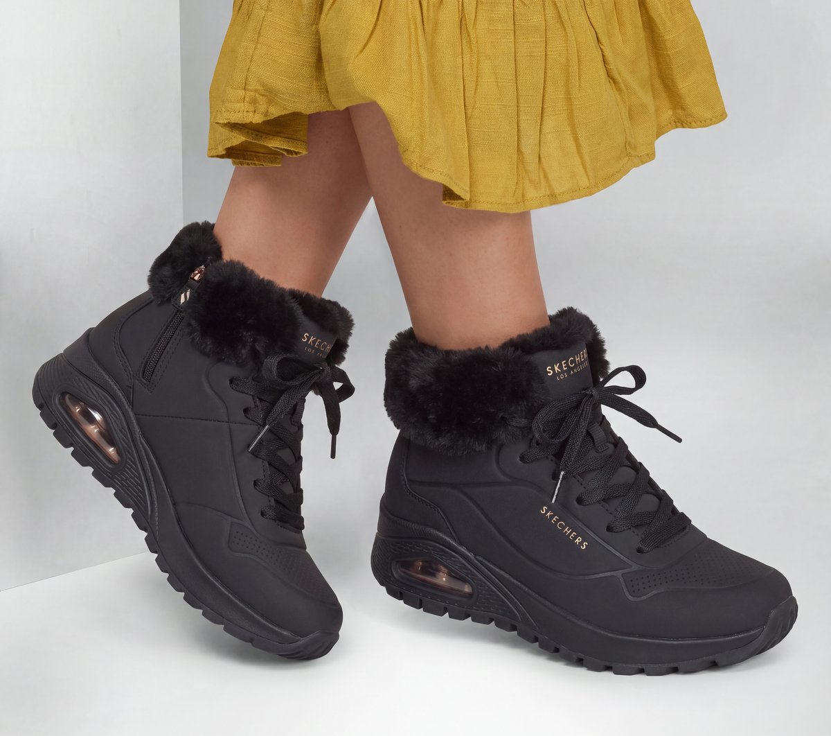 Skechers UNO Rugged - Arctic Avenue Chaussures Moyen Width en Noir