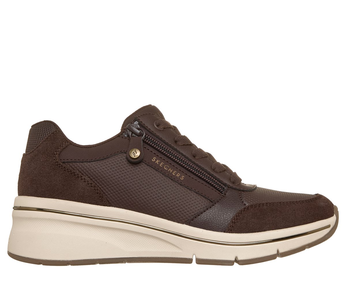 Skechers Billion Flex - Luxe Up en Chocolate, talla 36