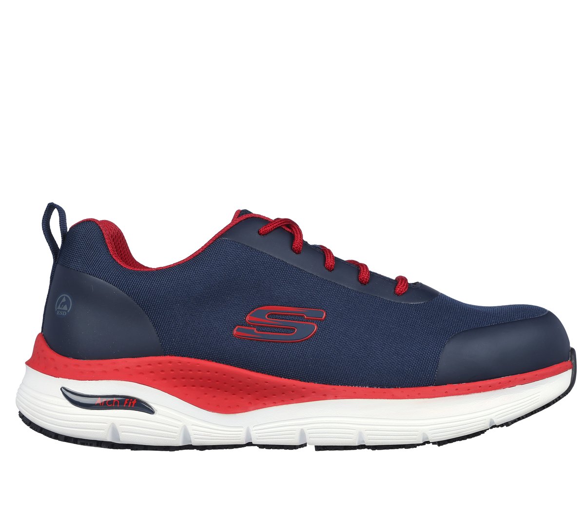Skechers Work: Arch Fit SR - Ringstap en Navy/Rojo, talla 39.5