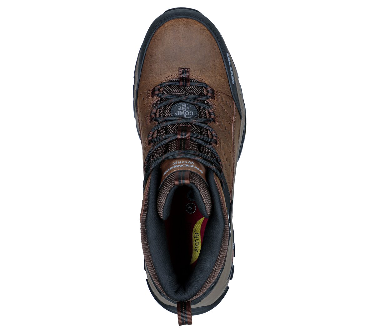 Work Waterproof: Arch Fit Tarver CT — BROWN / BLACK
