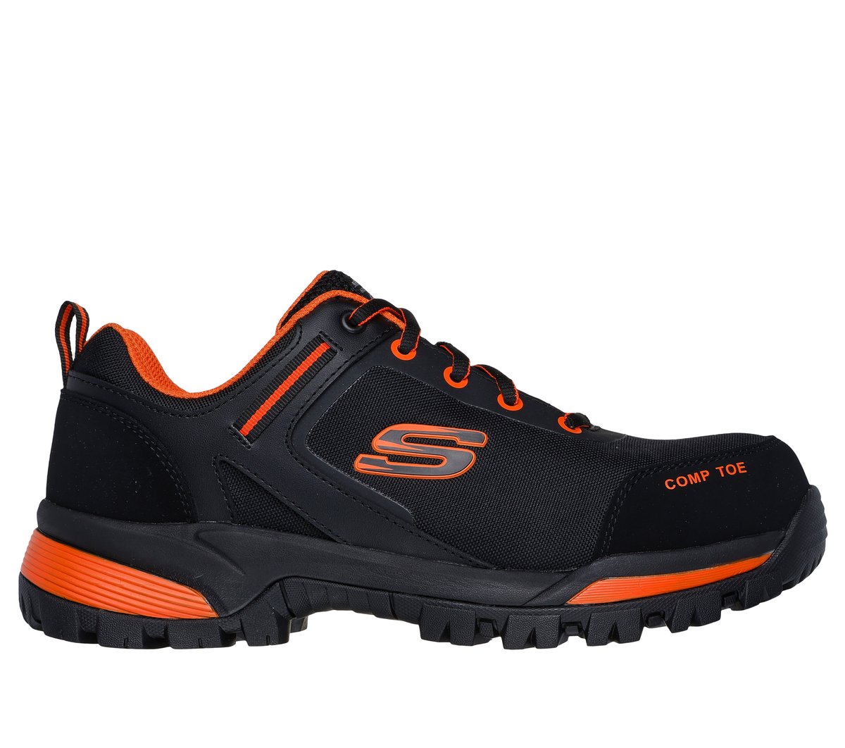 Skechers Work: Gatlon - Strigax Sneaker In Schwarz/Orange, GrößE 44-image