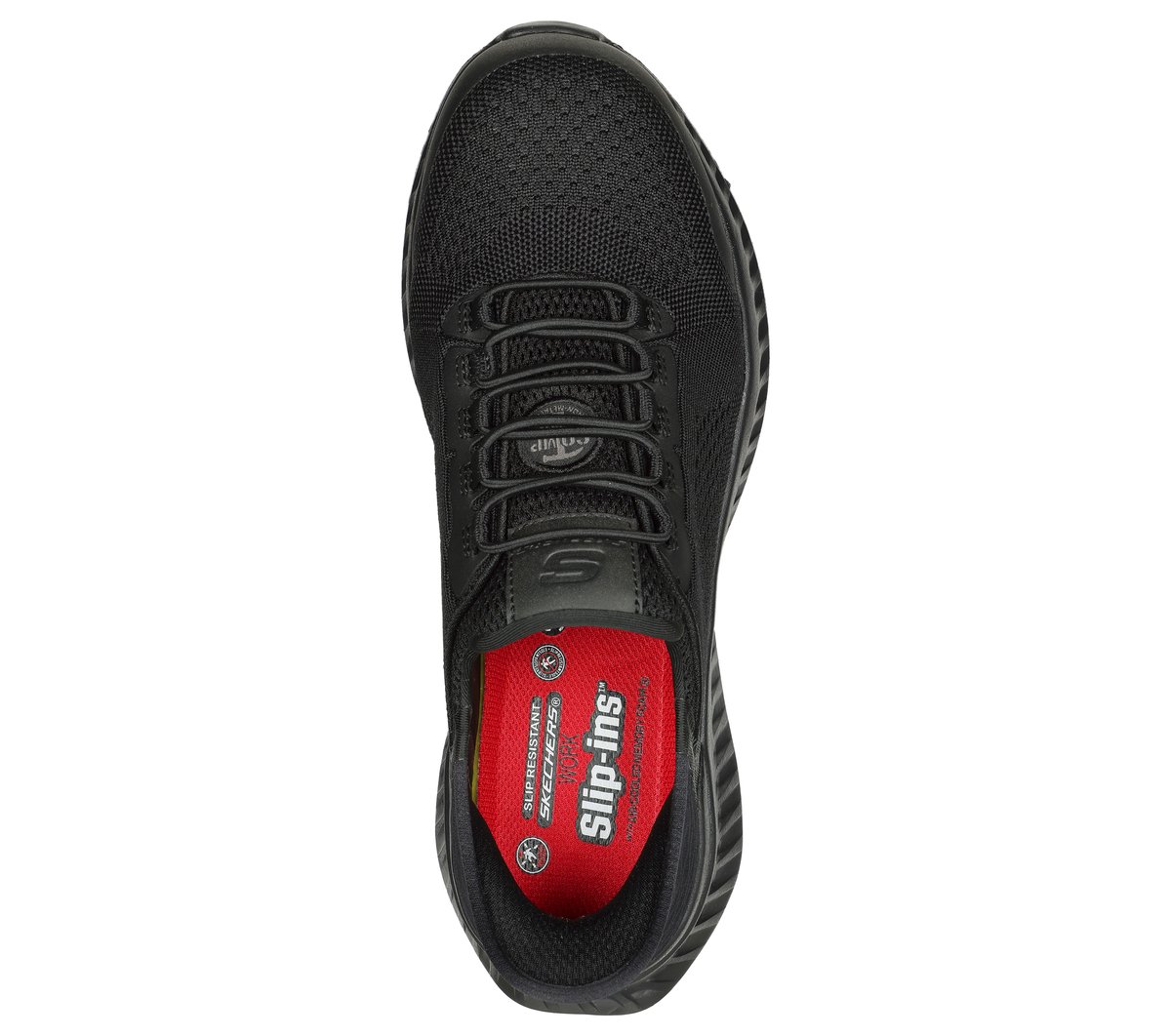Skechers Slip-ins Work: Tilido - Fletchit Chaussures Moyen Width en Noir