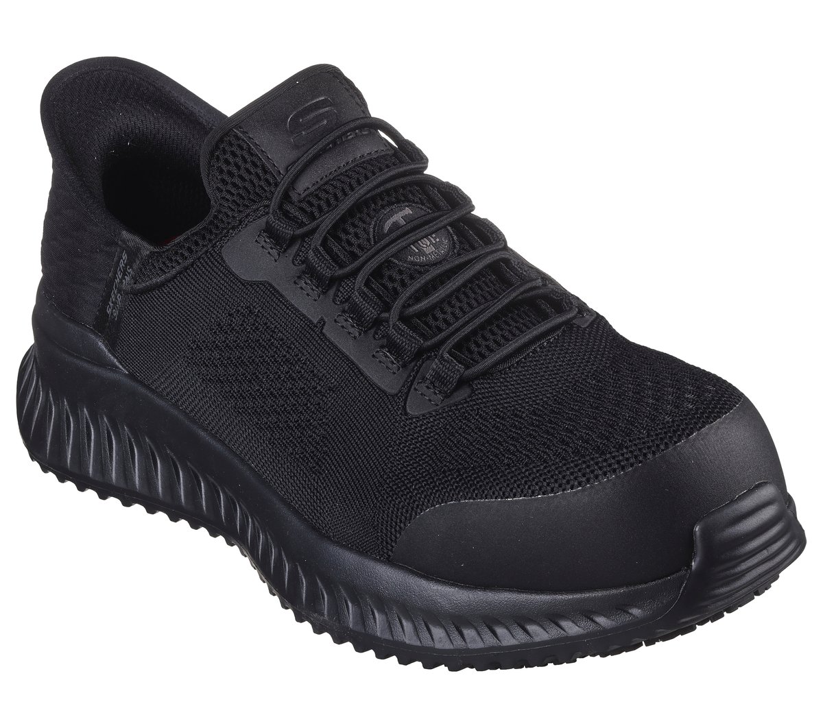 Skechers Slip-ins Work: Tilido - Fletchit Chaussures Moyen Width en Noir