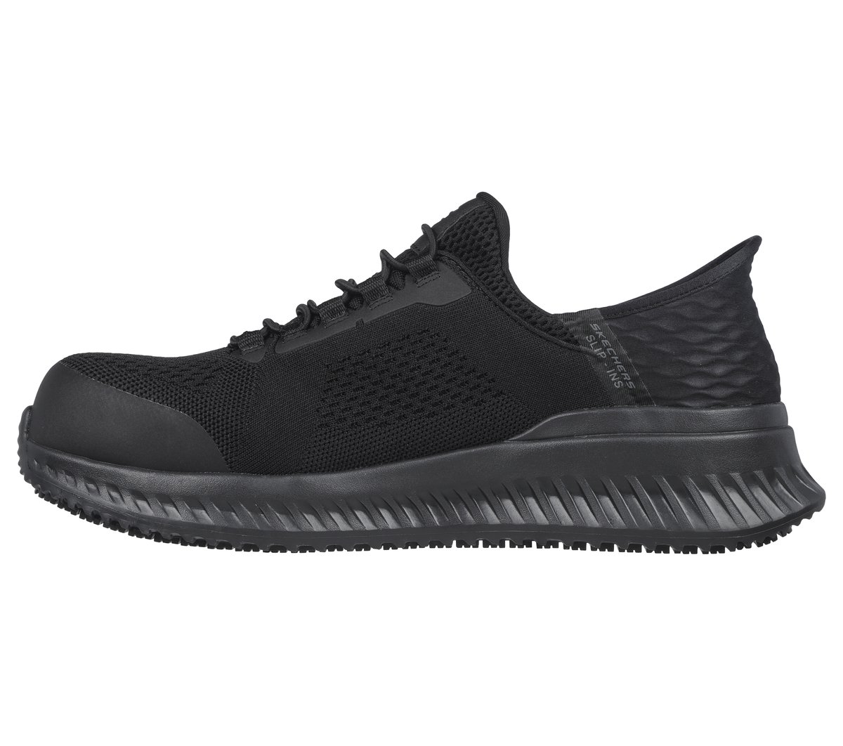 Skechers Slip-ins Work: Tilido - Fletchit Chaussures Moyen Width en Noir