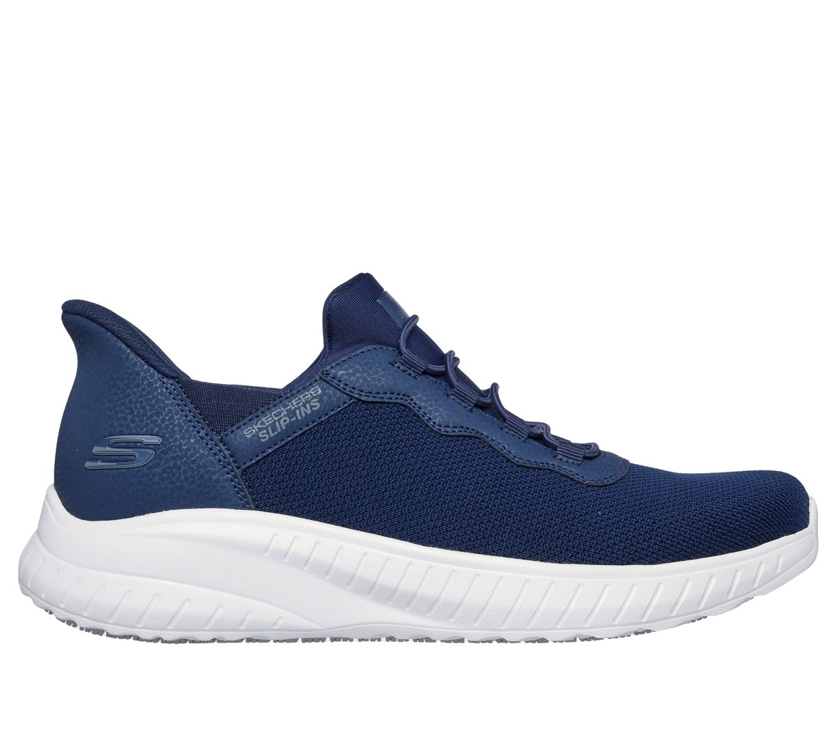 Skechers Slip-ins Work: Squad Chaos SR - Stivig en Navy, talla 45.5