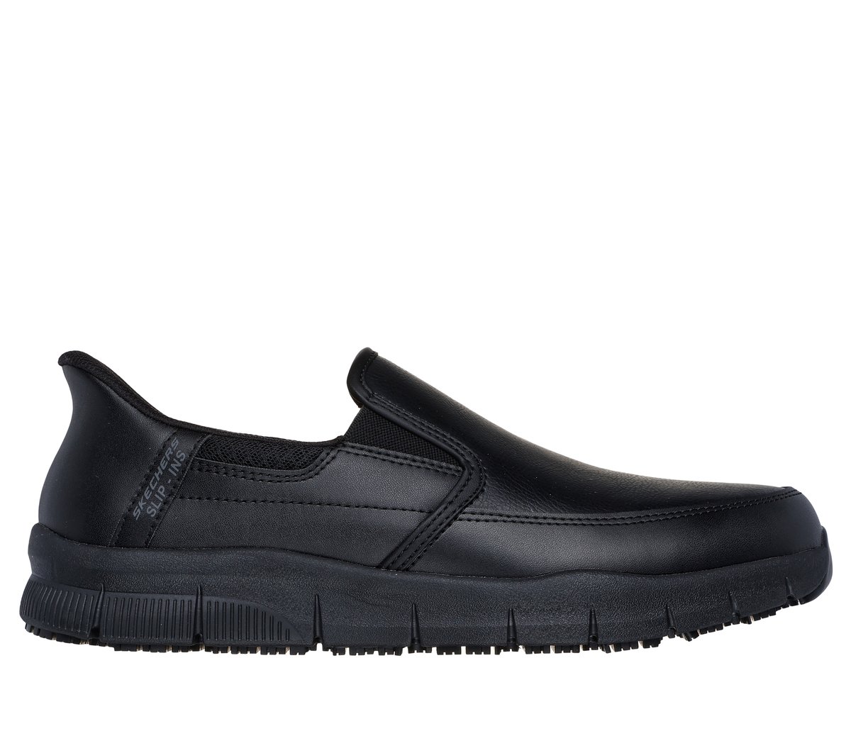 Skechers Slip-ins Work: Nampa - Broxtin en Negro, talla 41