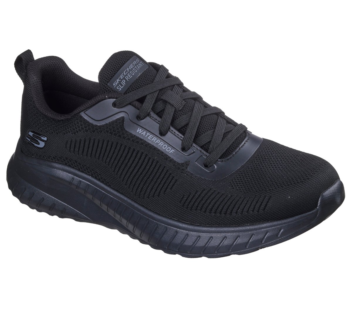 Work Waterproof Slip-Resistant: Squad Chaos — BLACK