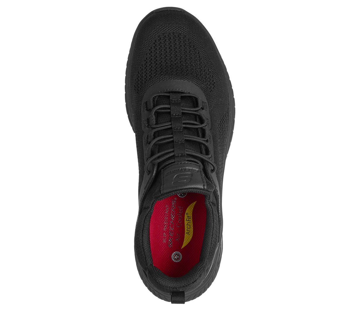 Work Slip Resistant: Arch Fit Crosser - Rowynn — BLACK