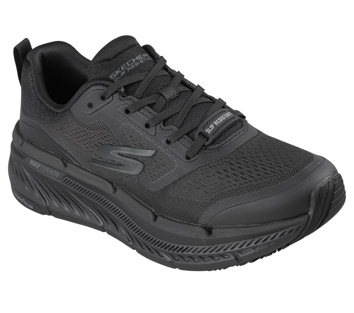 Work Slip-Resistant: Max Cushioning Premier 2.0 — BLACK