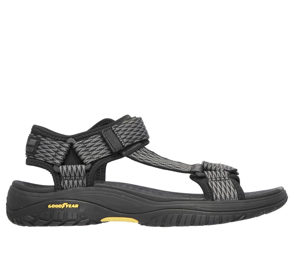 Skechers Relaxed Fit: Lomell - Rip Tide en Negro/Gris, talla 42.5, Vegan