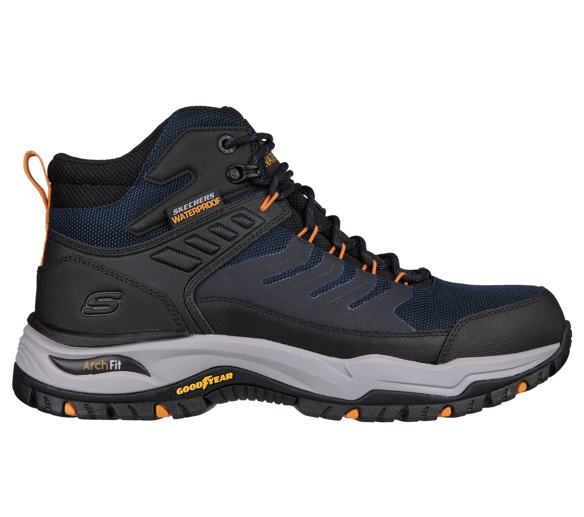Skechers Waterproof Relaxed Fit: Arch Fit Dawson - Raveno en Navy/Negro, talla 41
