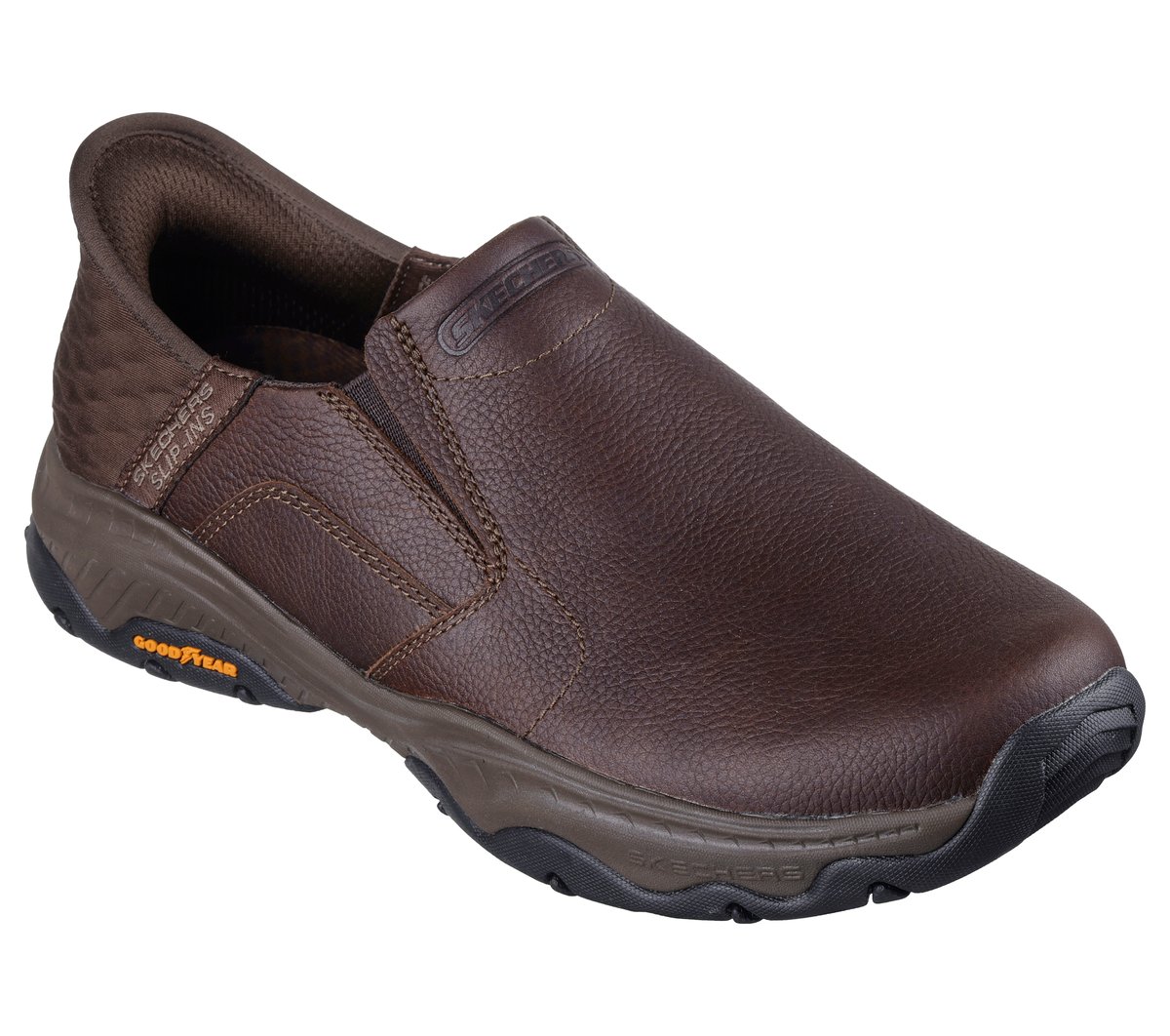 Skechers Men\'s 9.5 Shoes Leather Slip Ins Brown Walking Work Loafers 204847 Skechers - Brandclub - Skechers Men main image 2