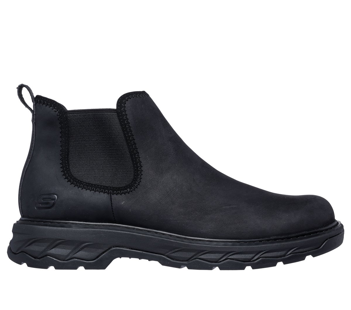 Skechers Relaxed Fit: Lockett - Heath en Negro, talla 39.5