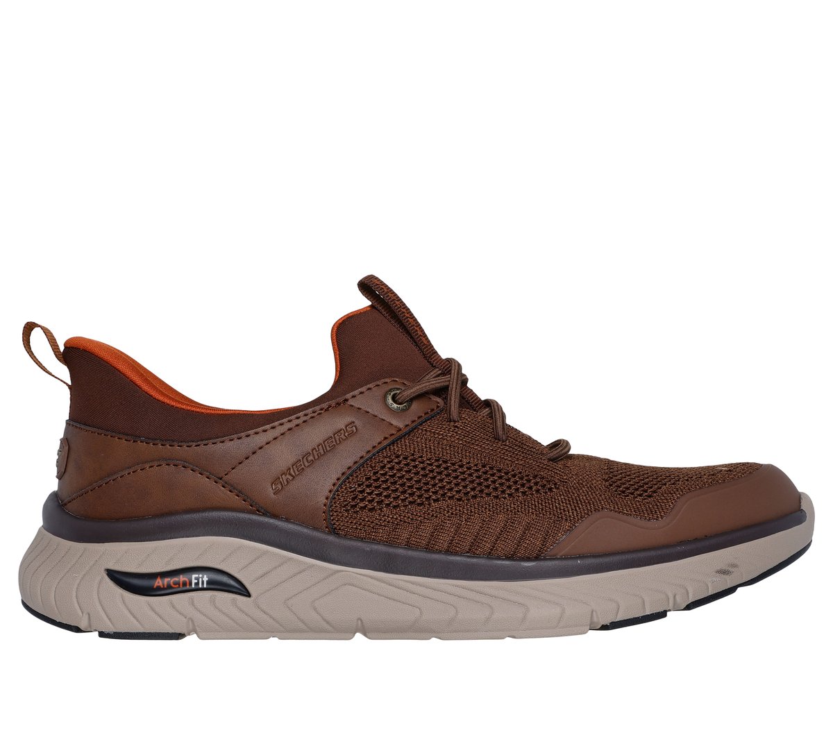 Skechers Slip-ins Relaxed Fit: Arch Crosser - Emeric en Marrón, talla 42.5, Vegan
