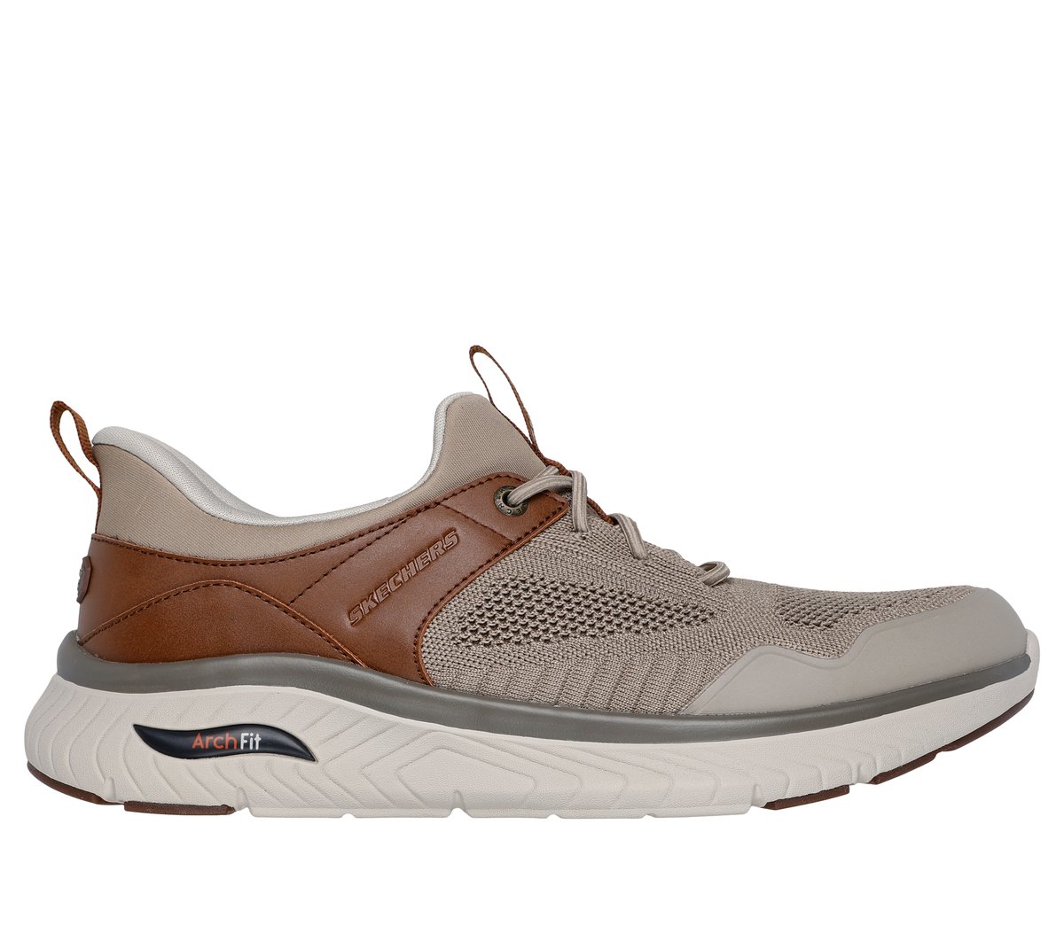 Skechers Slip-ins Relaxed Fit: Arch Crosser - Emeric en Taupe/Marrón, talla 39.5, Vegan