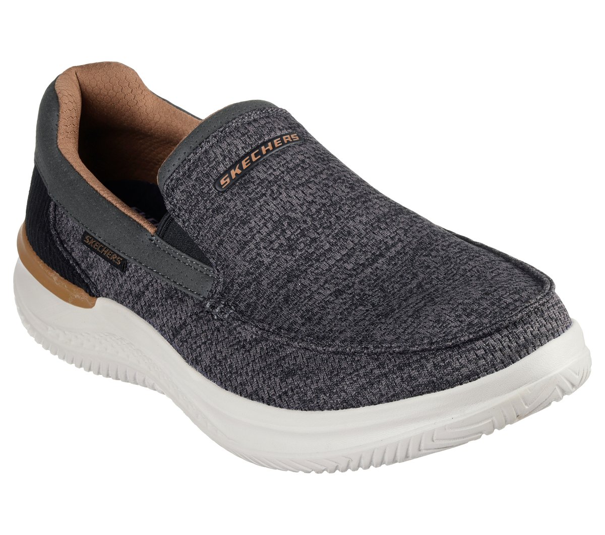 Skechers Hasting Marco Shoes Mens Size 10 Gray/Black Slip On Loafers 205367/GYBK Relaxed Fit: Hasting - Marco main image 3