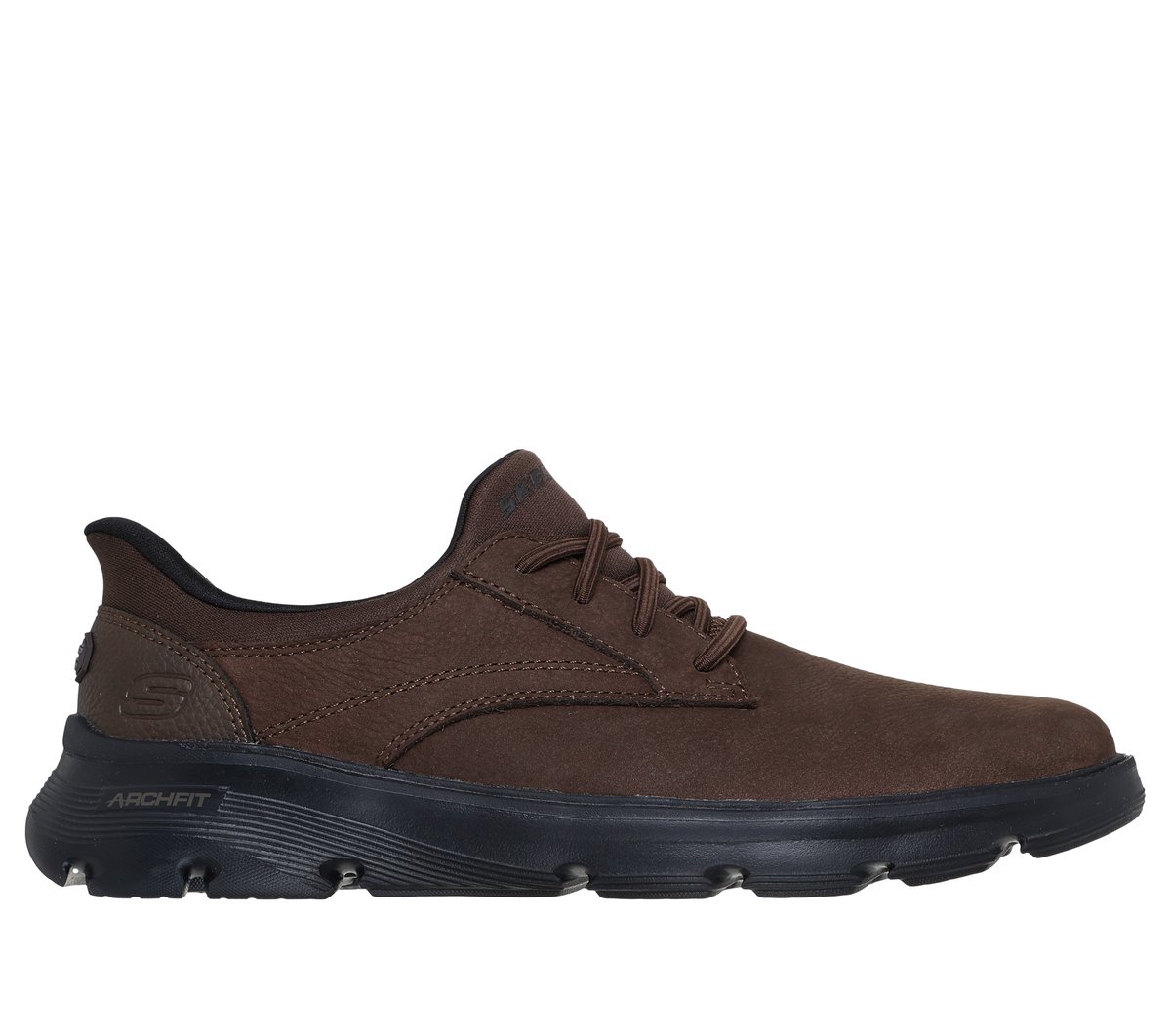 Skechers Slip-ins Relaxed Fit: Arch Fit Garza - Langston en Chocolate, talla 43