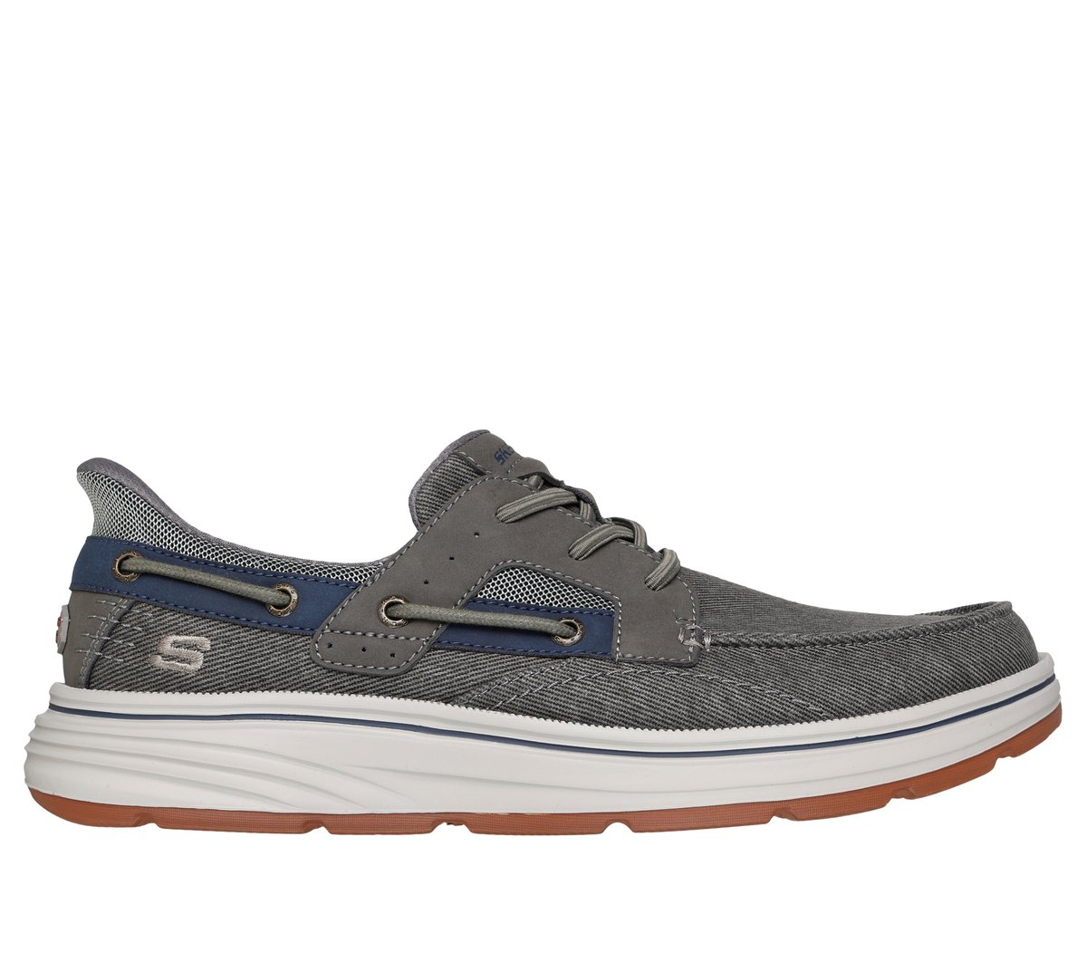 Skechers Slip-ins Relaxed Fit: Troutt - Davey en Gris, talla 39.5