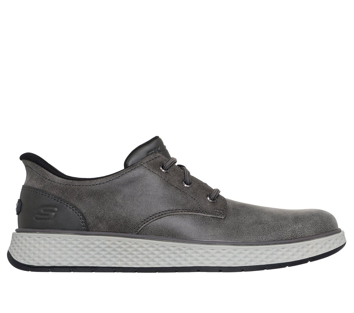 Skechers Skechers Men's Slip-Ins: Burkett - Lonzo Sneaker in Charcoal, Size 13 | Leather/Synthetic/Textile