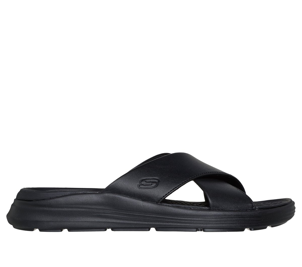 Skechers Relaxed Fit: Sargo - Denal en Negro, talla 39.5